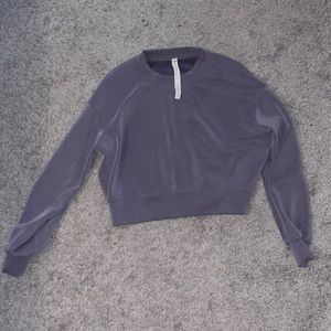 Lululemon softstreme perfectly oversized cropped crew size 2